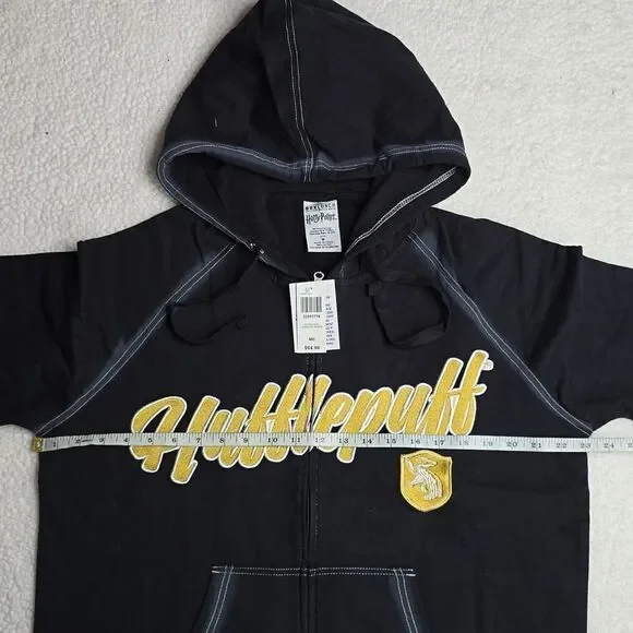 587 NWT Harry Potter Hufflepuff Women's Zippered Hoodie Size Medium - Picture 6 of 7